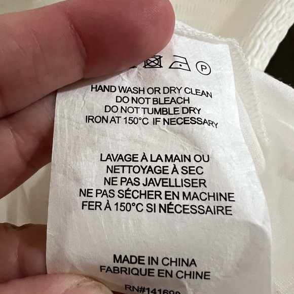 Ramy Brook Ryan Lace Trim Linen Minidress - Size S - NWT - white - Picture 11 of 11